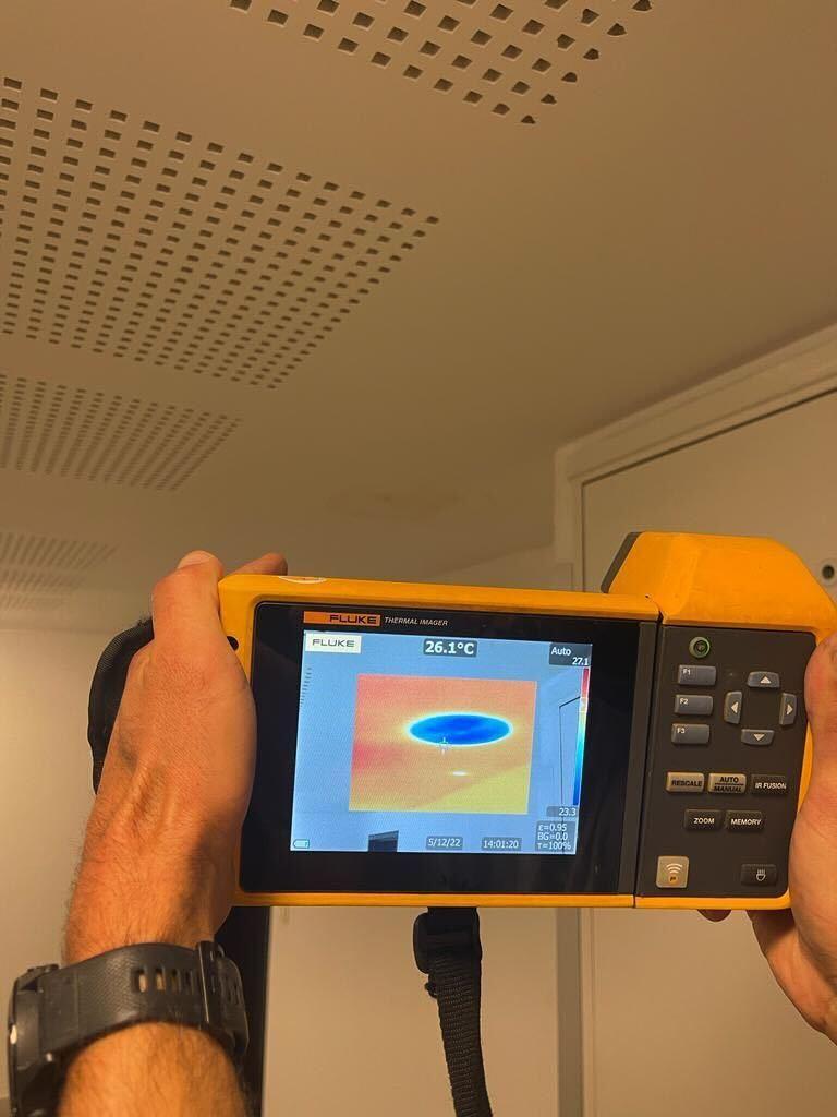 Recherche de fuite par thermographie